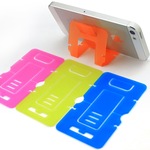 卡片式手机支架 可折叠三档斜度可调手机座 便携式塑料手机支架