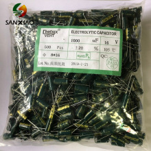CHONGX廠家直銷6*12MM插件鋁電解電容400V 1uF/2.2uF/3.3uF/4.7uF