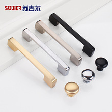 廠家直銷美式黑色櫥櫃抽屜拉手北歐家裝現代櫃門吊櫃小把手