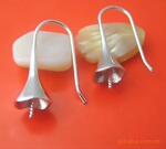 供应925银饰品,珍珠耳钩,耳钉,耳夹,银配件加工