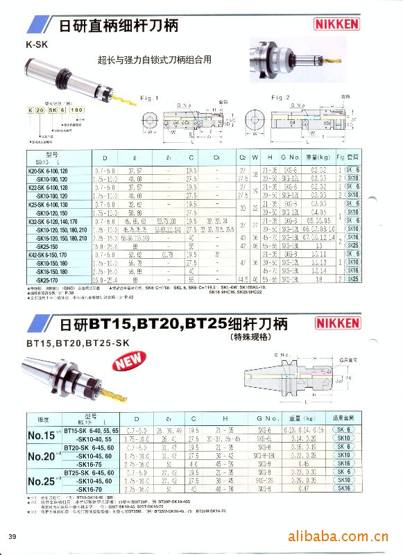 供应曰研SK刀柄