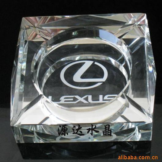 供应水晶烟灰缸.水晶烟缸,(可雕刻logo)