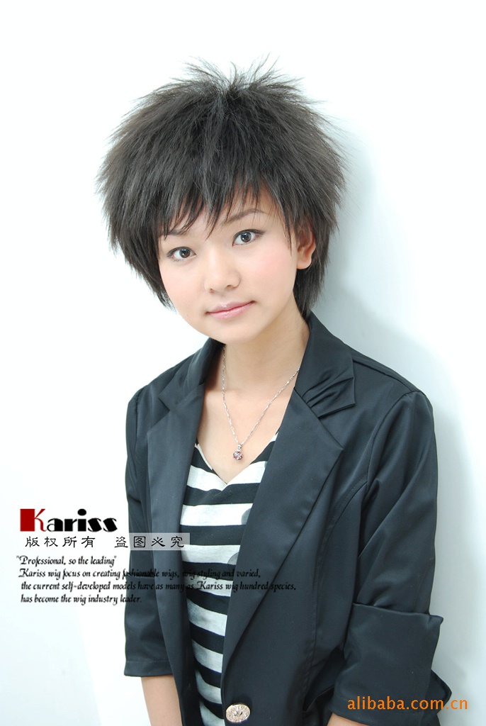 卡瑞丝 韩版爆炸款 时尚假发 男女通用式 明星韩国 假发 8117