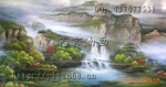 DX-FJ0230批发手绘中国山水迎客松风景油画
