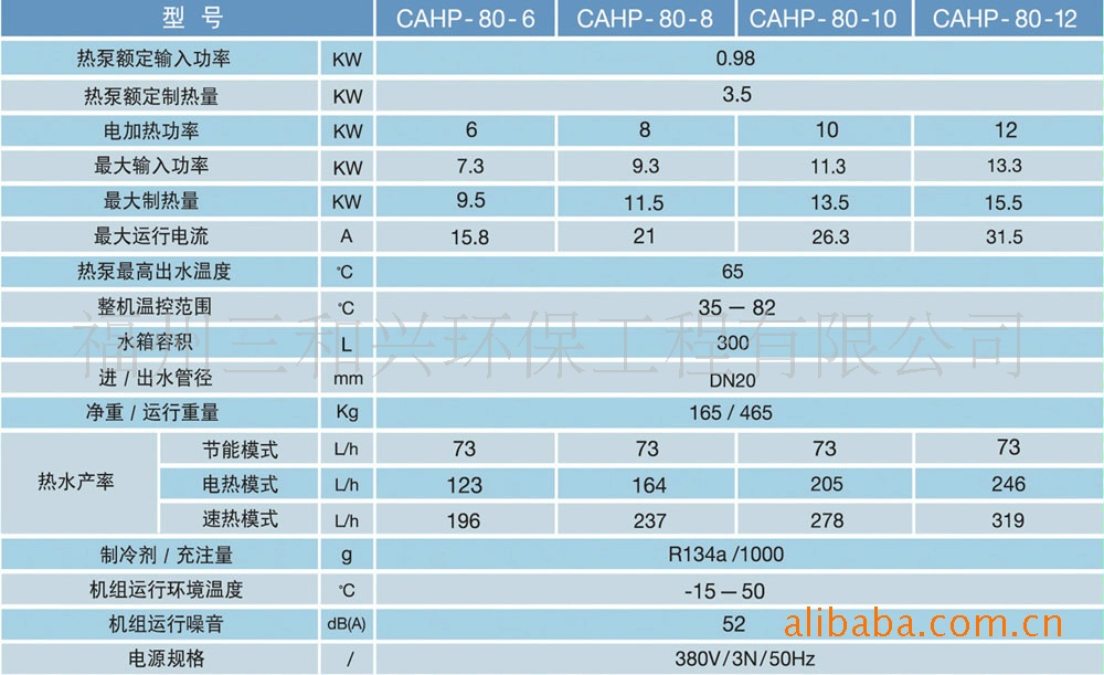 史密斯空气能热泵一体式热水器300l