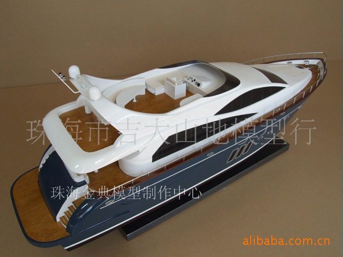专业制作船模型船舶模型帆船模型豪华79ft游艇模型sdy79100