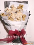 供应新款卡通花束、情人节礼品、公仔花束、小熊花束x120