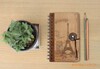 批发热销 韩版文具 复古牛皮纸风景线圈包扣精装 日记本 230g