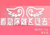 创意搞笑幽默个性反光车贴随意贴之着急你就飞过去