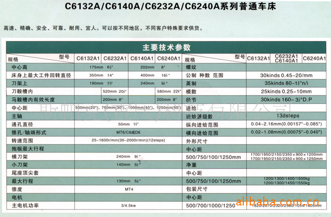 c6132_140_232_240a普通车床