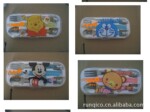 BRK-137 新圆柄餐盒 便携餐具三件套 联通广告产品
