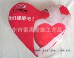 红心形抱枕 情侣抱枕 礼品抱枕定做 心型抱枕厂家