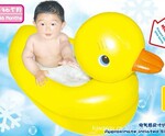 ABC最新款宝宝洗澡鸭子水池/游泳,鸭子嘴巴一捏会叫,宝宝超喜欢