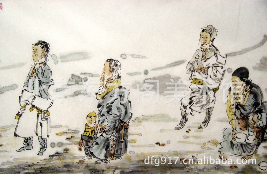 供应名人名家字画/书画/著名国画家张江舟人物画作品
