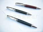 万里制笔优质金属宝珠笔，礼品包皮笔，签字笔圆珠笔，金属皮革笔