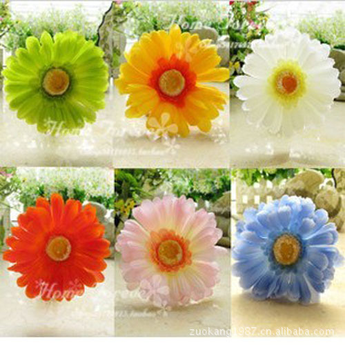 热卖批发 埃丽卡非洲菊/扶郎/仿真小雏菊 绢花假花 9色 仿真花
