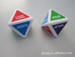 骰子、8面光面印刷骰子、8面骰子、8面光面骰子、30mm8面骰子