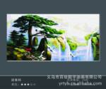 供应无框画 50*100迎客松无框画 无框画代理 装饰无框画