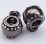 粘好水钻A钻 合金绳扣 枪色绳扣 精品