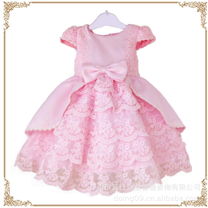 韩版秋冬裙子儿童公主裙/童装冬装花童裙/连衣裙/女童礼服W26614