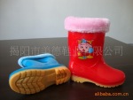 可爱雨靴 女童 中童保暖双色女靴 雨靴 (混码)