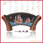 北京炭雕 会议乔迁商务节日礼品 一帆风顺
