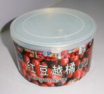 蓝百蓓野生红豆越橘果糕150克桶盒 黑龙江省大兴安岭森林特产