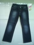 供应外贸库存秋冬服装美国ANGELS女式大码阔脚精品牛仔裤(H22)