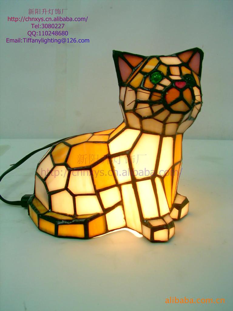 「台灯」秒杀 蒂凡尼猫灯 动物灯 tiffany lighting-惠州市惠阳区镇隆