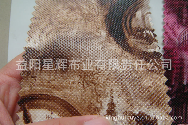 皮革,人造革,人造革风景纹印花1464
