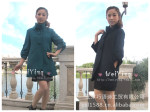 2011唯影W142D151 时尚优雅韩版 修身淑女大衣 韩版女装