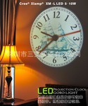 O1 5-10W LED投影钟 1300LM LED投影钟