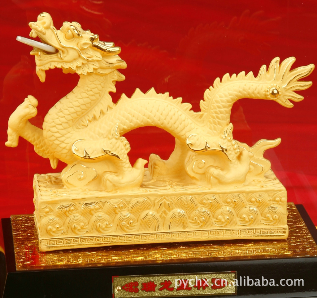 厂家直销蛇年礼物家居饰品 招财开运助升官高档商务《瑞龙呈祥》