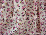 供应2011日韩热销15*15小碎花印花绒雪纺面料