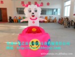 宝艺新款美羊羊充气电瓶车 游乐设备 气模游乐车 玩具车 电瓶车