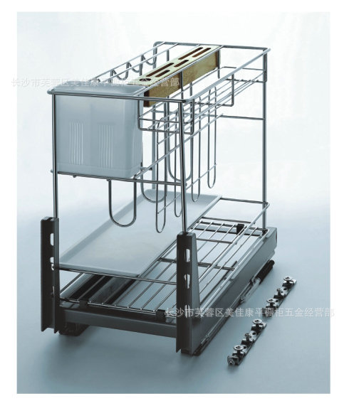 【悍高拉篮】悍高调味品架-----刀架拉篮 型号:306031