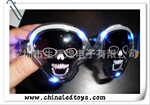 发光骷髅头眼镜2011热卖产品