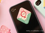 批发韩国文具 创意卡通大大滴蝴蝶结漂亮皮质手机日记本装饰贴12g