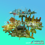 ��Ӧ3D PUZZLE-����ƴͼ-��ͯ����ƴͼģ�� ����ƴͼ 3dƴͼ ֽ