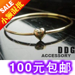 J148 新奇特礼品 双桃心手 镯批发 流行饰品新款厂家直供饰品