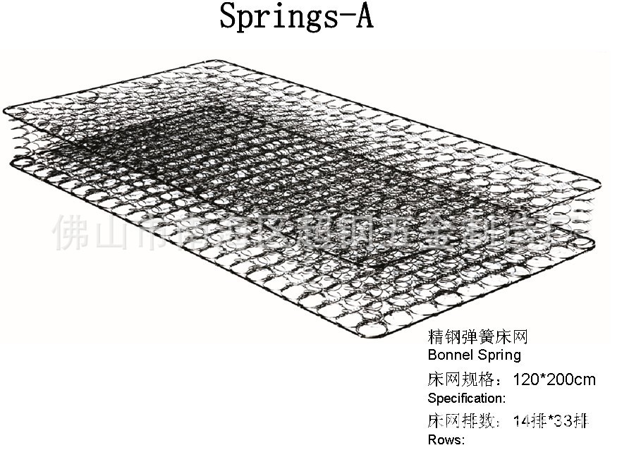 供应床垫弹簧 弹簧床网 精钢弹簧床网 压缩床网