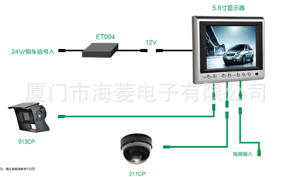 5.6寸彩色液晶后视系统