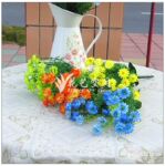 双叶菊 双层菊花 田园风格 自然随意 仿真绢花批发