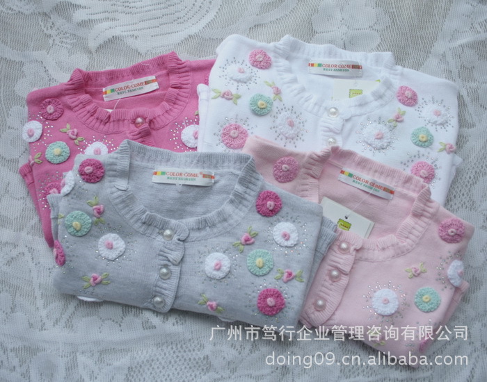 批发宝宝毛衣,儿童毛衣2011新款,女大童毛衣新款,开衫,女童针织衫