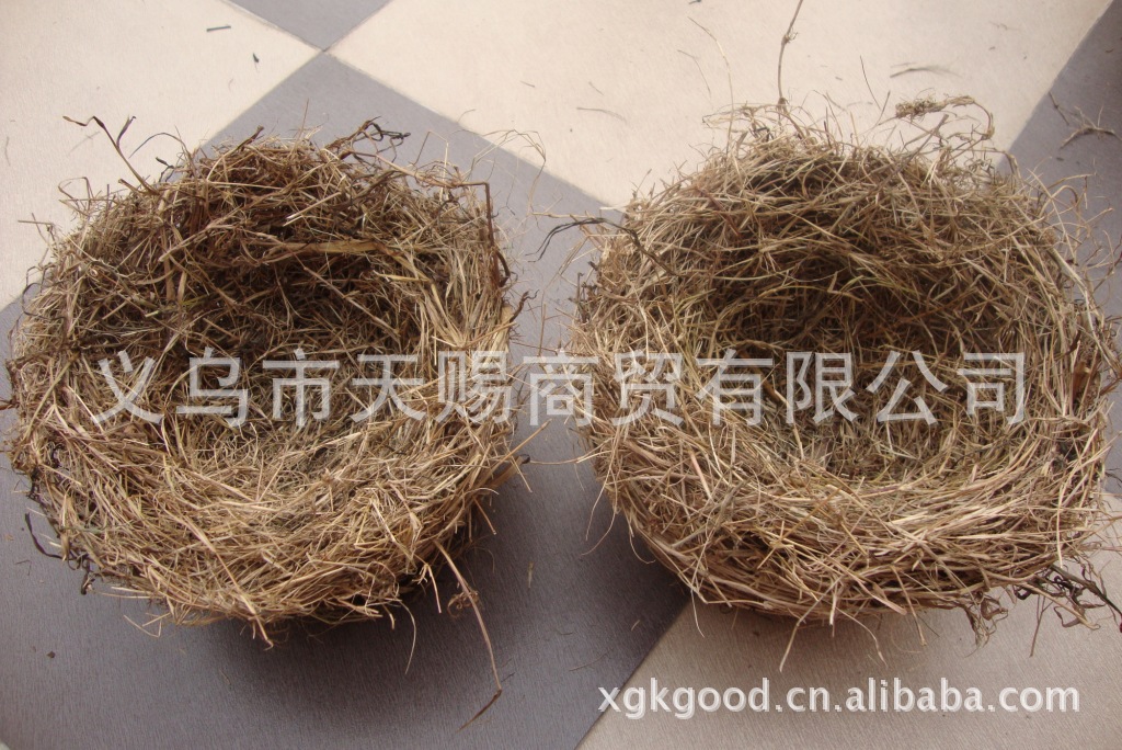 天然草窝/工艺鸟窝/鸡窝/草制品/宠物鸟窝/复活节/草编