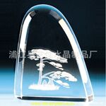 加工定做,水晶激光内雕礼品工艺品,图案可订做