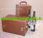 新款红酒杯礼盒 双支红酒盒 皮制红酒盒 礼品红酒盒 红酒包装盒