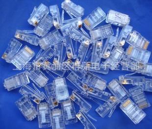 供应amp rj45水晶头 8芯网头 8p8c水晶头 超五类网络水晶头