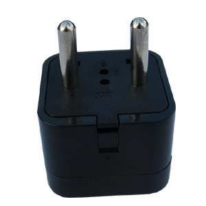 8mm圆孔 去欧洲旅行必备电源转换插头 europe plug adapter