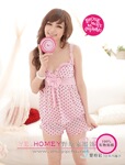 性感红睡衣 日韩可爱性感睡衣批发 模特图 SEXY-9450